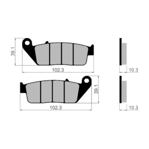 Pastilha Freio Fischer FJ1970 Triumph 800 Bonneville 02 ED Traseira