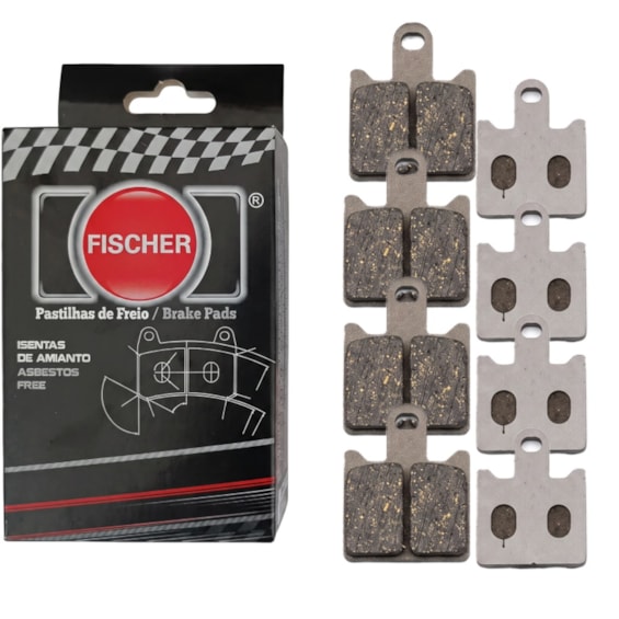 PASTILHA FREIO FISCHER FJ2762C KAWASAKI Z 1000 2007-09 / Z 750 2011-12