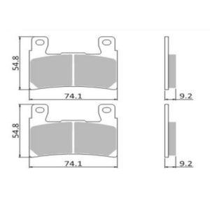 Pastilha Freio Fischer FJ2820K Harley Davidson XR / XRX 1200