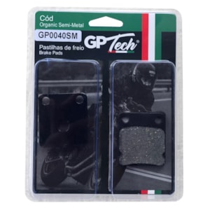 Pastilha Freio GP TECH 0040SM (D) Titan 2000 ES/ Titan 150 ESD / CBX 150/200 / Dafra Speed 150 / Com