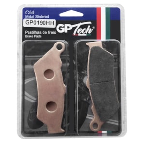 Pastilha Freio GP TECH 0190HH (D) CB 500 / XT 660 R / BMW 650 GS 2001/ F 800GS / (T) BMW R 1200GS AD Pastilha Freio GP TECH 0190HH (D) CB 500 / XT 660 R / BMW 650 GS 2001/ F 800GS / (T) BMW R 1200GS AD