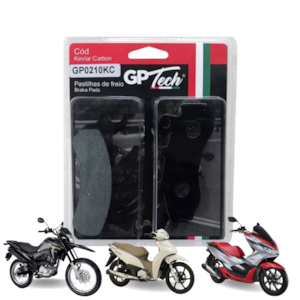 Pastilha Freio GP TECH 0210KC (D) BROS 160 ESDD 2018- / BIZ 125 2018- / PCX 150 CBS 2019- 
