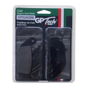 Pastilha Freio GP TECH 0240SM (T) BROS 160 / CB 250F Twister 2016-17 / XRE 300 2020- / Haojue DR 160