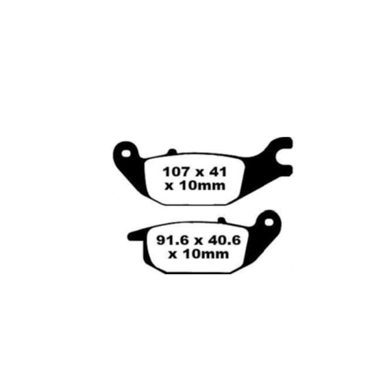 PASTILHA FREIO GP TECH 1110KC (T) TITAN 160 2025-