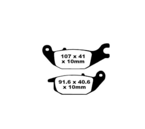 PASTILHA FREIO GP TECH 1110KC (T) TITAN 160 2025-