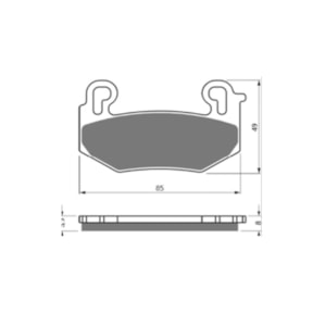 PASTILHA FREIO GP TECH 1130HH (D) BMW R 1300 GS 2024-25 