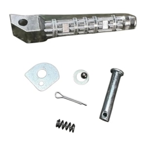 PEDALEIRA TRAS FAZER 250 DIREITO ( ALUMINIO POLIDA ) SMARTFOX