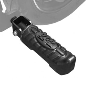 Pedaleira Universal SCAM Fixação Protetor Motor Carenagem 11MM Preta (PAR)