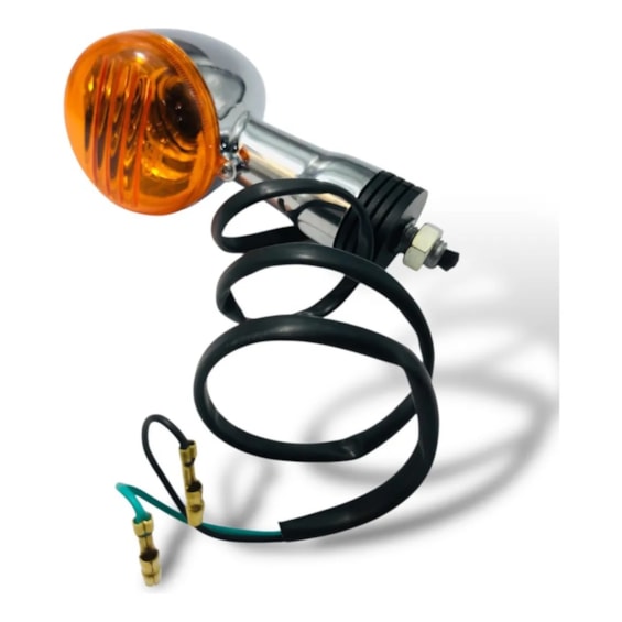 PISCA SUZUKI INTRUDER 125 CROMADO DIANTEIRO LARANJA - 1626
