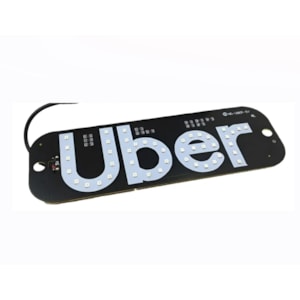 PLACA LED UBER 19X6,5CM USB BASE VENTOSA LUATEK LK-U01