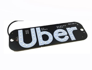 PLACA LED UBER 19X6,5CM USB BASE VENTOSA LUATEK LK-U01