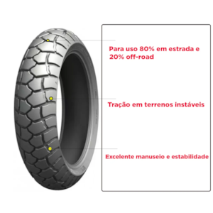 Pneu Michelin Anakee Adventure 170-60-17 R 72V TL BMW 1200 GS Adventure 2014 Traseiro