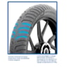 Pneu Michelin CITY EXTRA ( 80-100-18 = ( 2.75-18 47S TL ) Dianteiro CG Titan 125 / YBR 125 / Hunter 