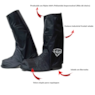 POLAINA CHUVA HLX BOOT COVER SOLADO ABERTO  PRETA