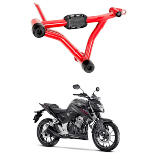 PROTETOR CARENAGEM MODELO STUNT BRAZ CB 300F TWISTER 2023 (VERMELHO)