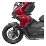 PROTETOR CARENAGEM SCAM HONDA ADV 160 2025- PRETO