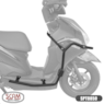 PROTETOR CARENAGEM SCAM YAMAHA FLUO 125 2025- PRETO