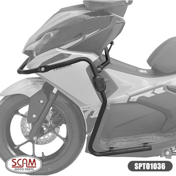 PROTETOR CARENAGEM YAMAHA AEROX 2026 PRETO (SCAM)