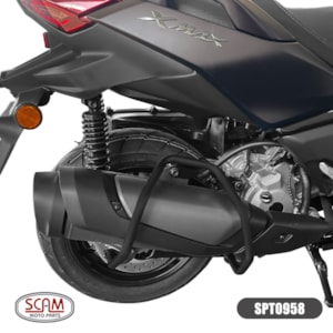 PROTETOR ESCAPAMENTO SCAM YAMAHA XMAX 300 2026- PRETO