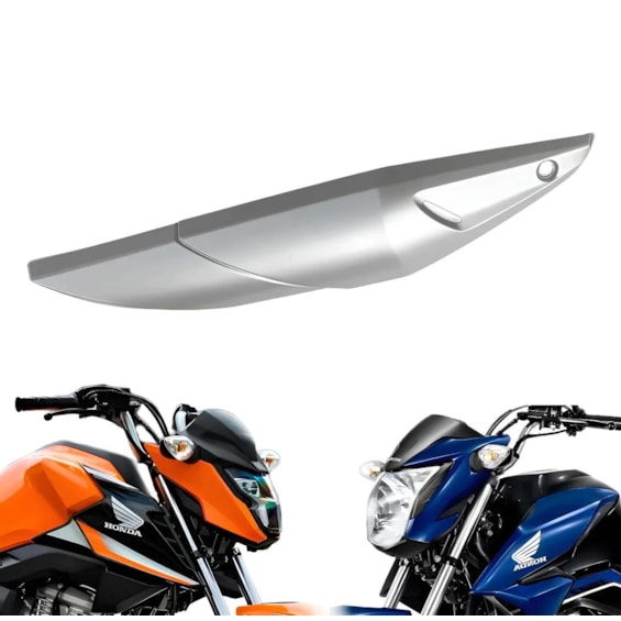 PROTETOR ESCAPAMENTO TITAN / FAN / START 160 25- PRATA (PLASMOTO)