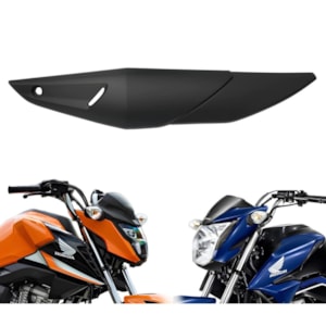 PROTETOR ESCAPAMENTO TITAN / FAN / START 160 25- PRETO FOSCO (PLASMOTO)