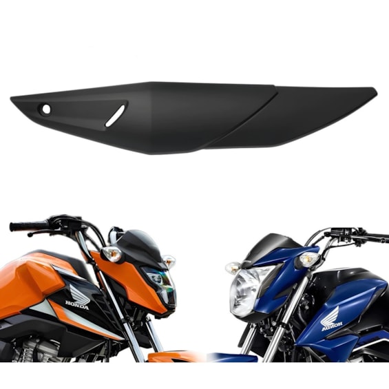 PROTETOR ESCAPAMENTO TITAN / FAN / START 160 25- PRETO FOSCO (PLASMOTO)