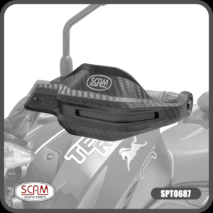 Protetor Mao SCAM Dafra Apache 200 RTR 200 2019- Preto