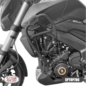 PROTETOR MOTOR E CARENAGEM SCAM BAJAJ DOMINAR 400 2023- C/ PEDALEIRA