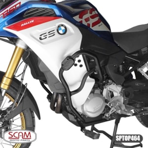 Protetor Motor e Carenagem SCAM BMW F 850GS Adventure 2018- Preto C/ Pedaleira