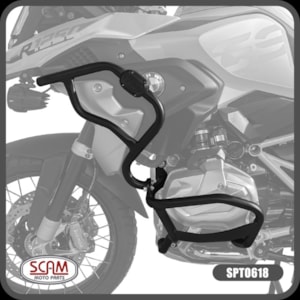 Protetor Motor e Carenagem SCAM BMW R 1250GS 2022- Preto