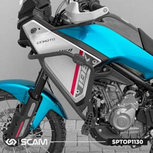 PROTETOR MOTOR E CARENAGEM SCAM CFMOTO IBEX 450 2026 C/ PEDALEIRA PRETO