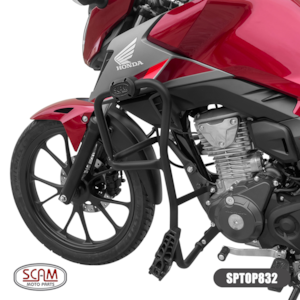 PROTETOR MOTOR E CARENAGEM SCAM CG 160 / TITAN 160 2025- PRETO