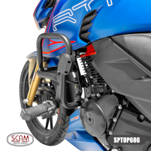 Protetor Motor e Carenagem SCAM Dafra Apache 200 RTR 200 2019- Preto