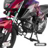 PROTETOR MOTOR E CARENAGEM SCAM HONDA CG 160 / TITAN 160 2025- C/ PEDALEIRA (MOD PRO) PRETO