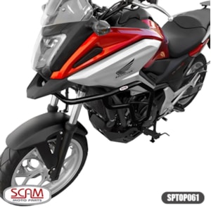 PROTETOR MOTOR E CARENAGEM SCAM HONDA NC700X 2013 - NC750X 2013 A 2021 COM PEDALEIRA