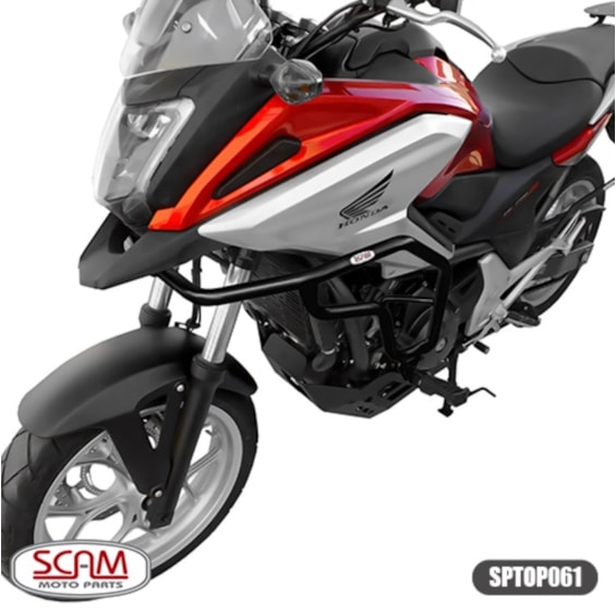 PROTETOR MOTOR E CARENAGEM SCAM HONDA NC700X 2013 - NC750X 2013 A 2021 COM PEDALEIRA