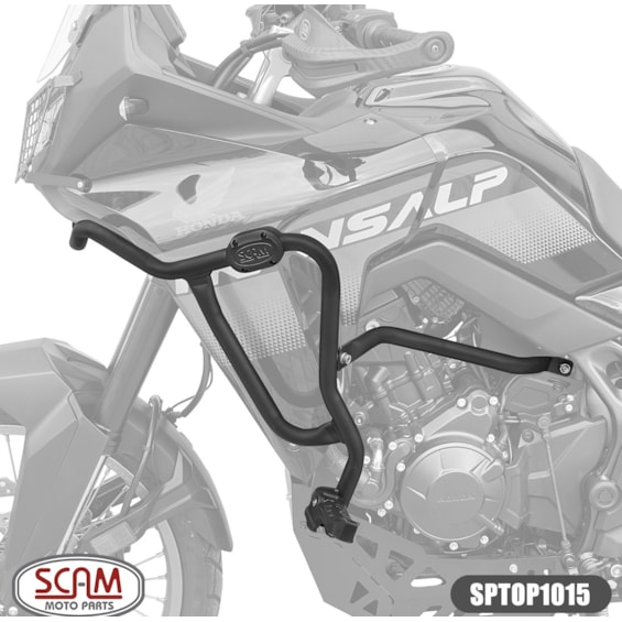 PROTETOR MOTOR E CARENAGEM SCAM HONDA XL TRANSALP 750 2026 C/ PEDALEIRA
