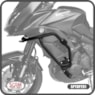 PROTETOR MOTOR E CARENAGEM SCAM KAWASAKI VERSYS 650 2015- C/ PEDALEIRA CROMADO