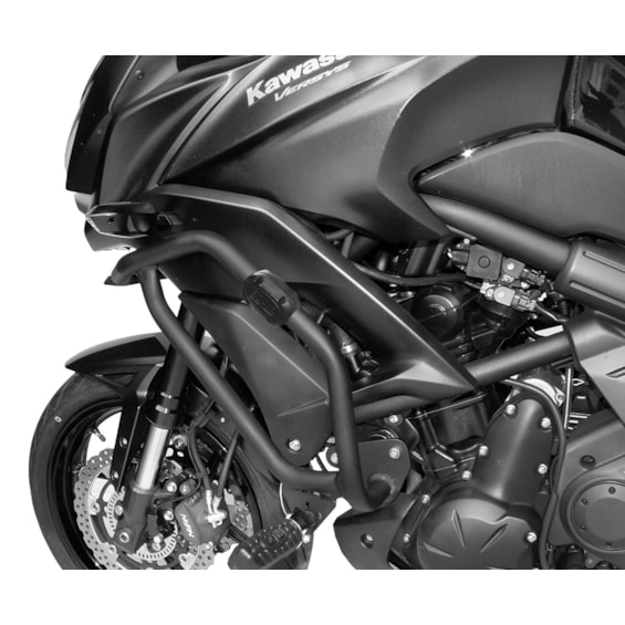 PROTETOR MOTOR E CARENAGEM SCAM KAWASAKI VERSYS 650 2015- C/ PEDALEIRA CROMADO