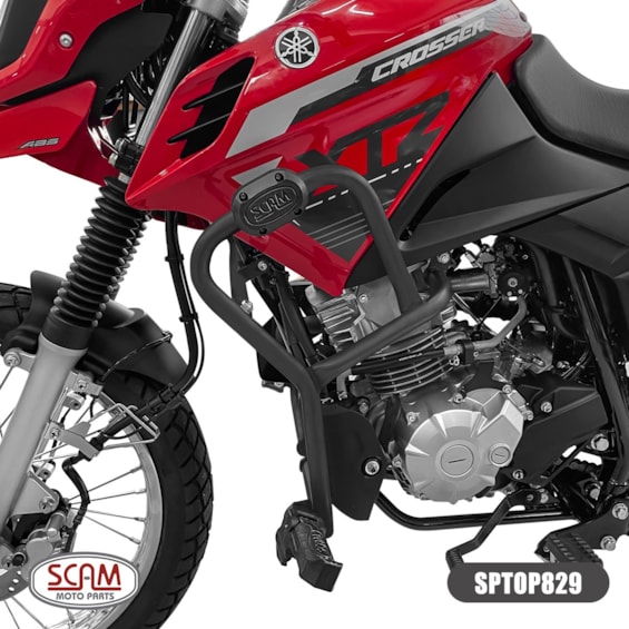 PROTETOR MOTOR E CARENAGEM SCAM YAMAHA XTZ 150 CROSSER 150 C/ PEDALEIRAS