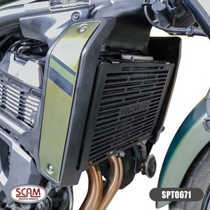 Protetor Radiador SCAM Kawasaki Vulcan 650 2015- SCAM Preto