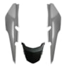 RABETA COMPLETA 3PCS FAN 160 23- PRATA IRON NAIL METALICO (PLASMOTO)
