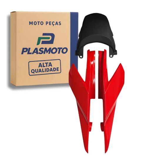 RABETA COMPLETA 3PCS TITAN 160 16-18 VERMELHO MARRAKESH PEROLIZADO (PLASMOTO)
