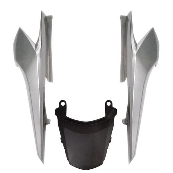 RABETA COMPLETA 3PCS TITAN 160 22-23 PRATA IBIUNA METALICO