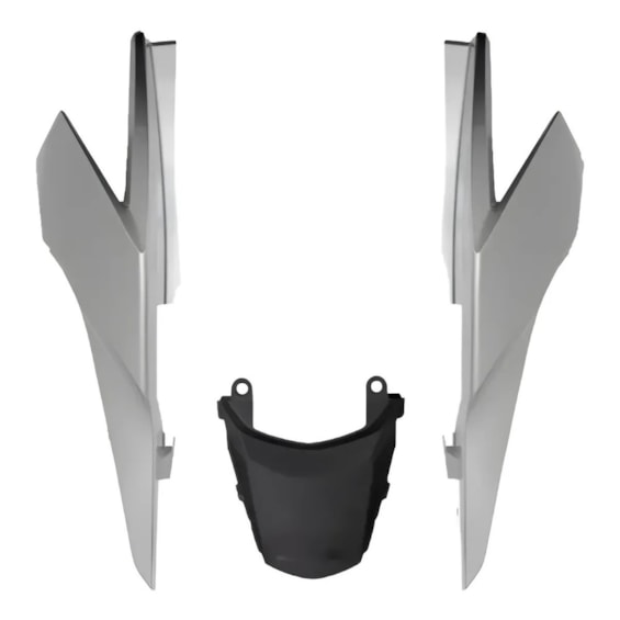 RABETA COMPLETA 3PCS TITAN 160 22-24 PRATA FORCE METALICO