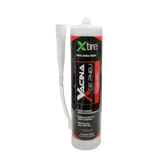 Reparador Vedante Vacina P/ Pneus (verde) Xtire 250ML