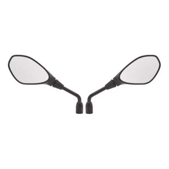 RETROVISOR BMW GS 650 PRETO GIRO 360 O PAR ROSCA HONDA (RVG)