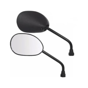 RETROVISOR BROS 150 09 E/D / BIZ 125 / POP 100 GVS HASTE PRETA  LADO ESQUERDO