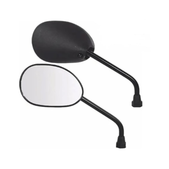 RETROVISOR BROS 150 09 E/D / BIZ 125 / POP 100 GVS HASTE PRETA  LADO ESQUERDO