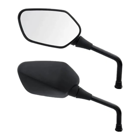 RETROVISOR CB 300 MODELO 2011 ESQUERDO LENTE PRATA - 2972